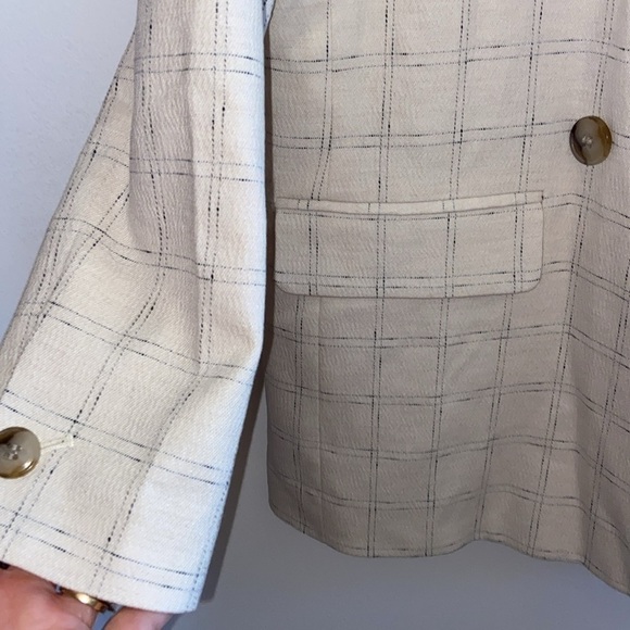 NWT Madewell Caldwell Double Breasted Blazer in Ghent Plaid size S - Picture 11 of 15